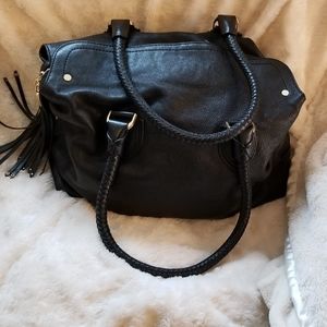 Large Cole Haan Leather Satchel-Shoulder Bag